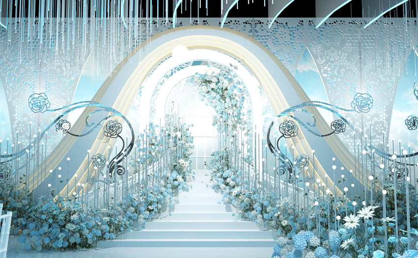 夏津釡香烙馍村水晶厅效果展示